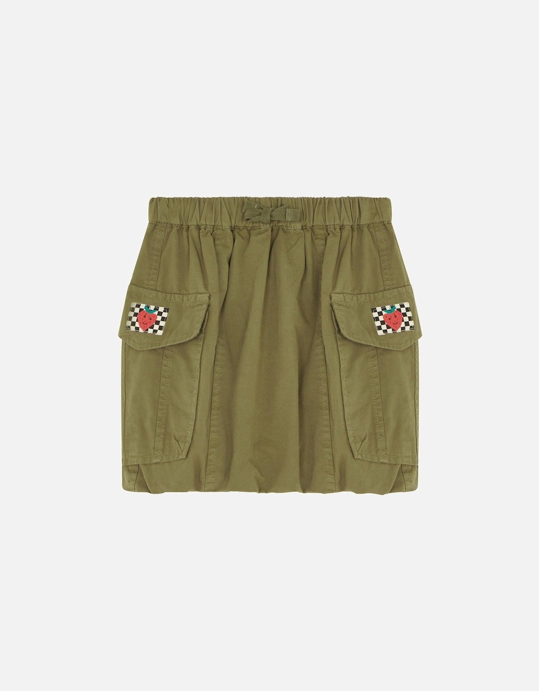 Girls Parachute Cargo Skirt - Khaki, 2 of 1