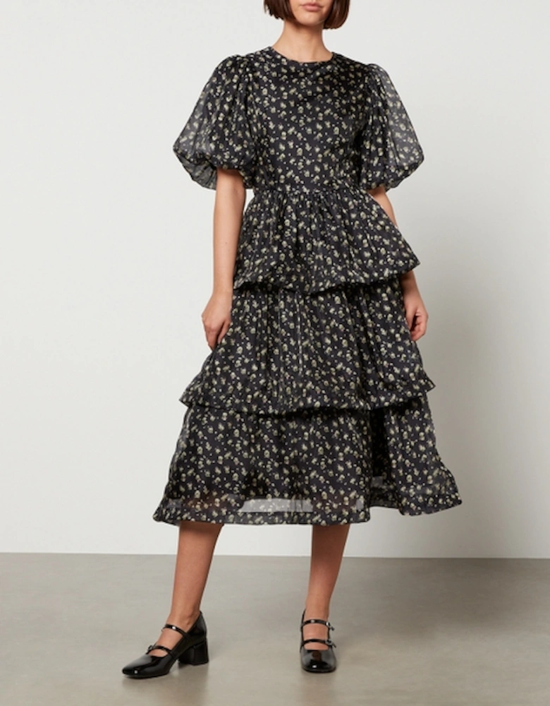 Dream Noon Floral-Print Tiered Dress