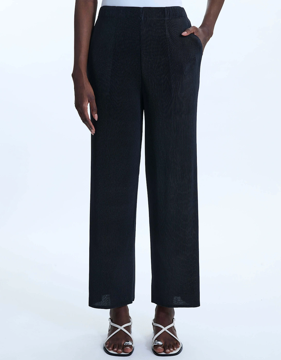 Pleated Wide Leg Trousers, 6 of 5