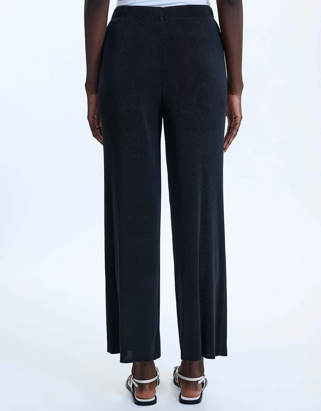 Pleated Wide Leg Trousers