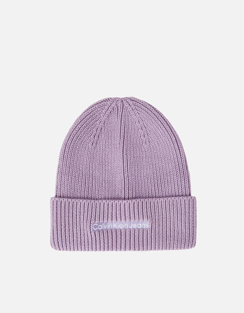 Jeans Institutional Ribbed-Cotton Blend Beanie