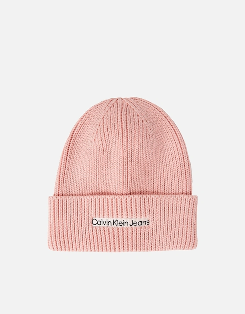 Jeans Institutional Ribbed-Cotton Blend Beanie