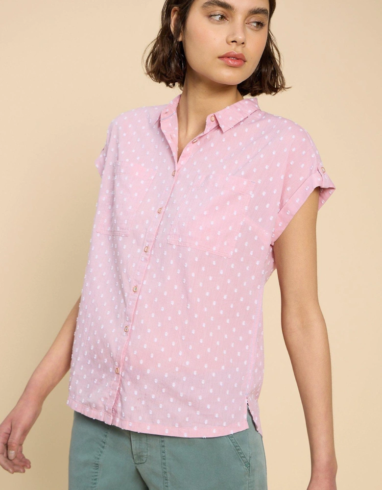 Ellie Cotton Shirt - Pink