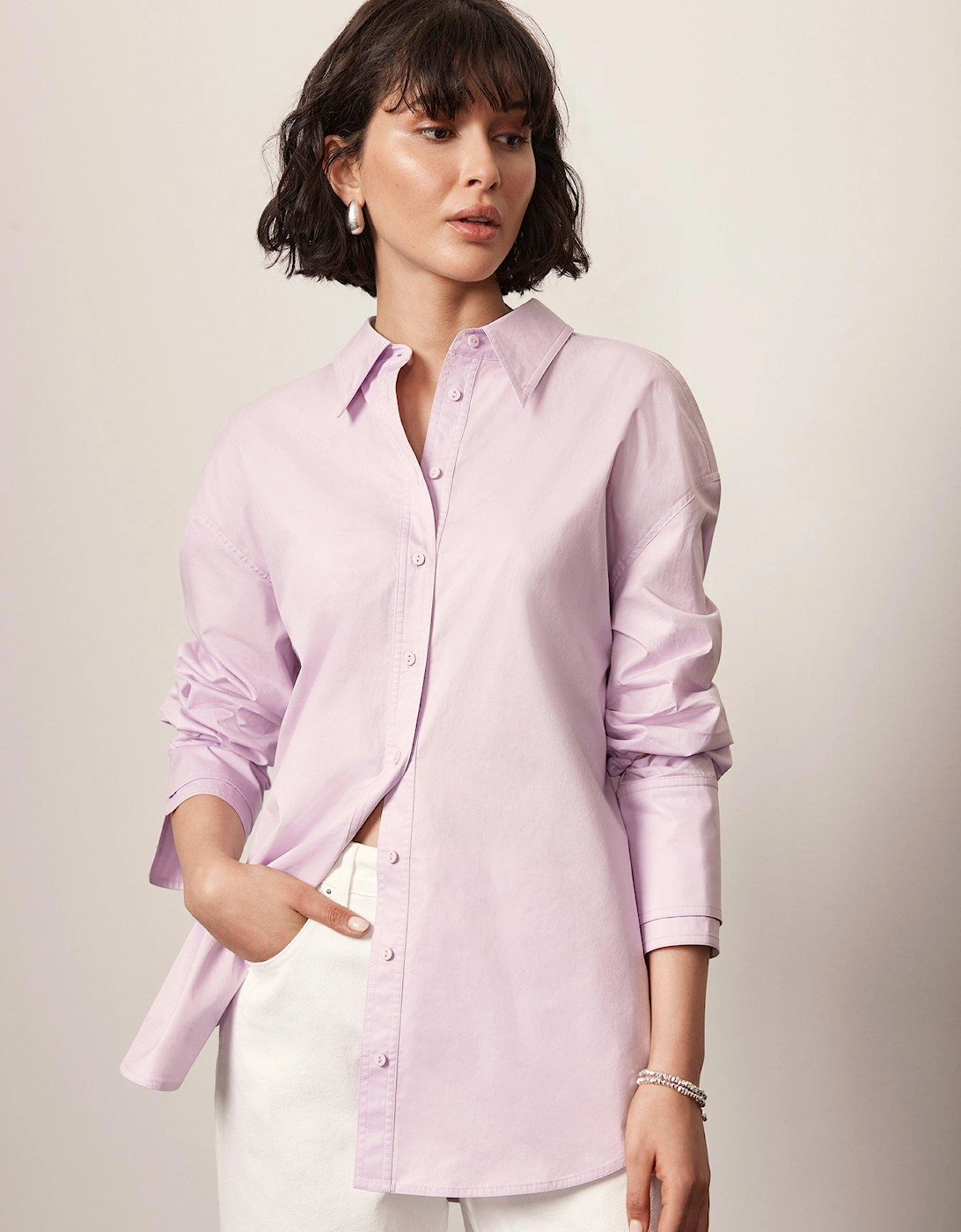 Lilac Cotton Shirt, 2 of 1