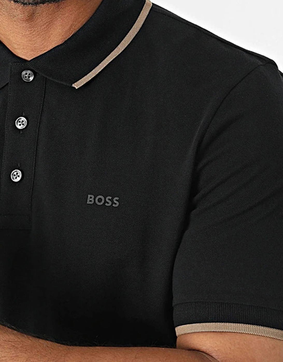 Boss Parlay 190 Polo Shirt Black