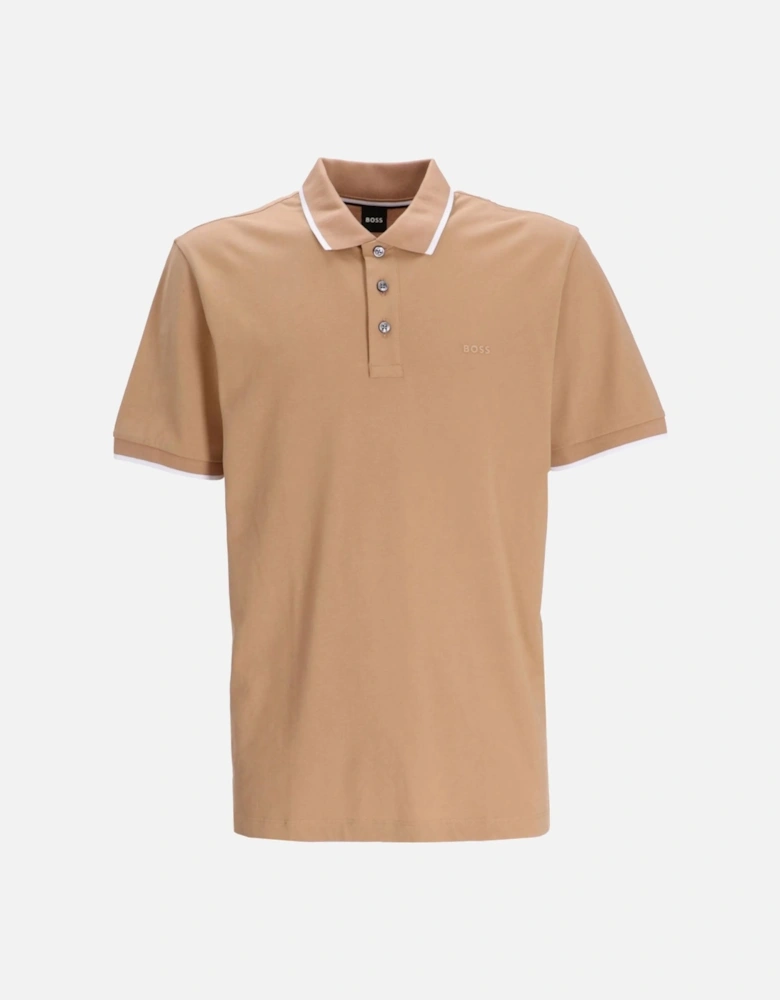 Boss Parlay 190 Polo Shirt Medium Beige