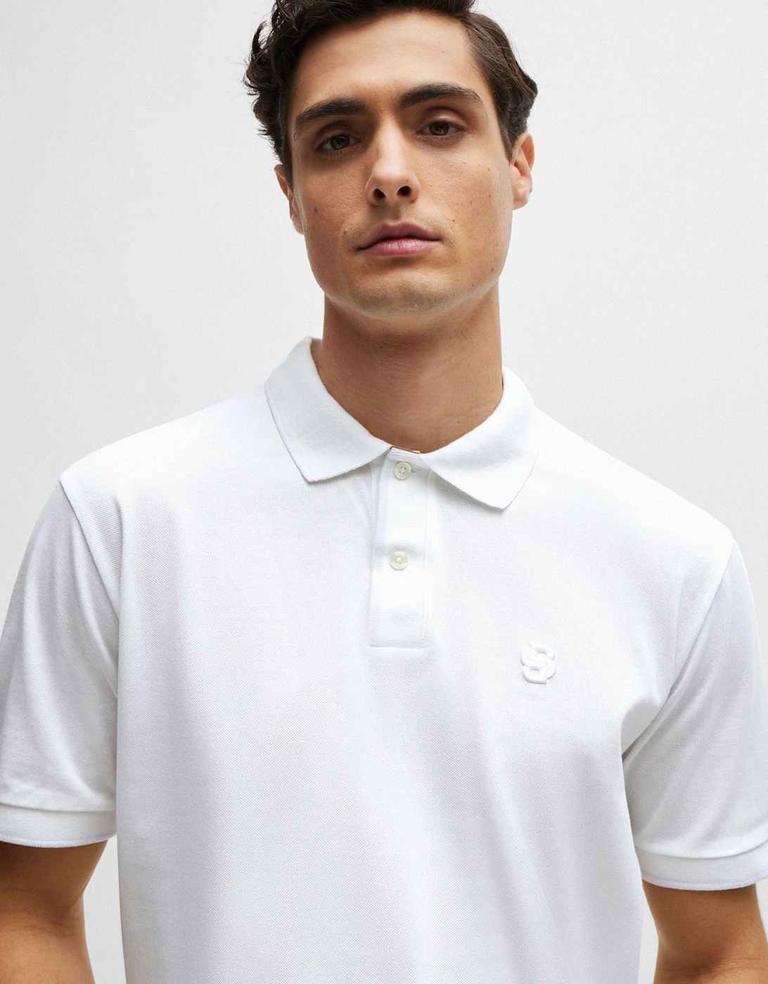 Boss Parlay 210 Polo Shirt White