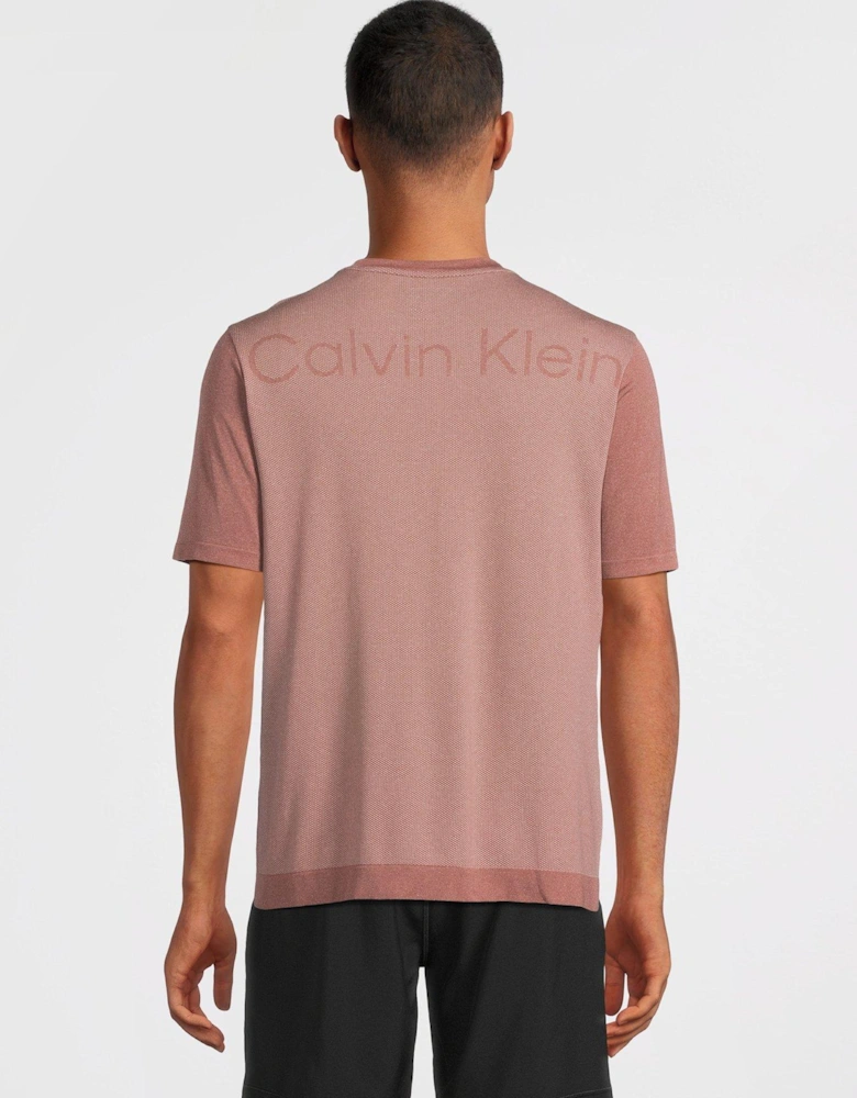 CK Sport Seamless Short Sleeve T-shirt - Mauve