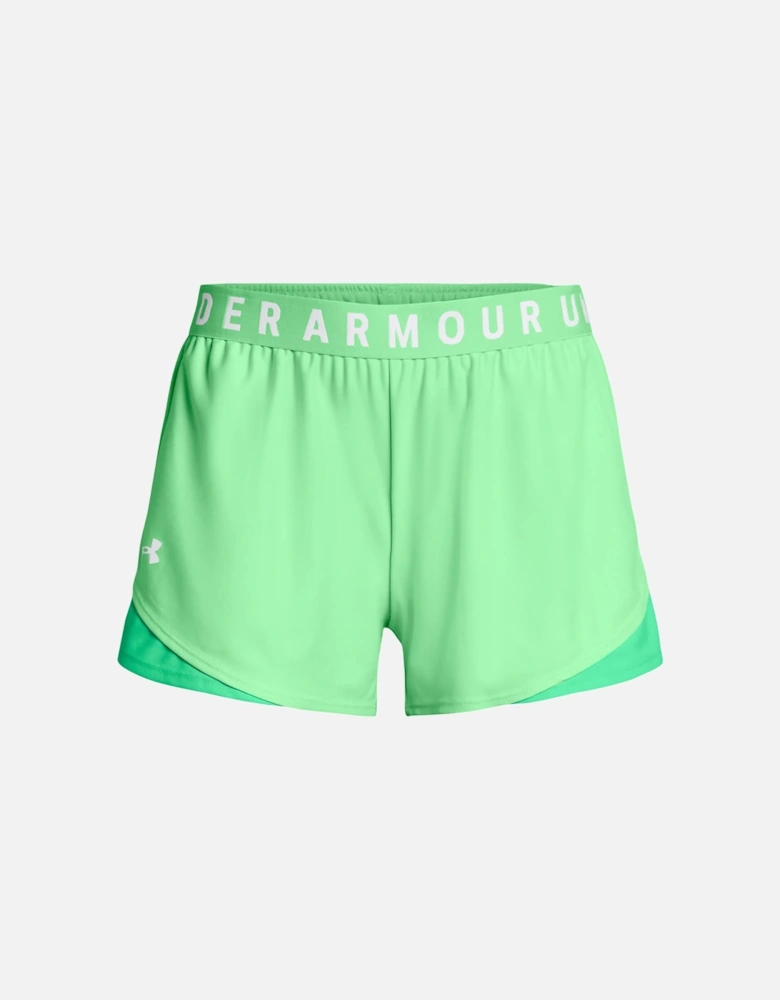 Womens Play Up Shorts 3.0 (Green)