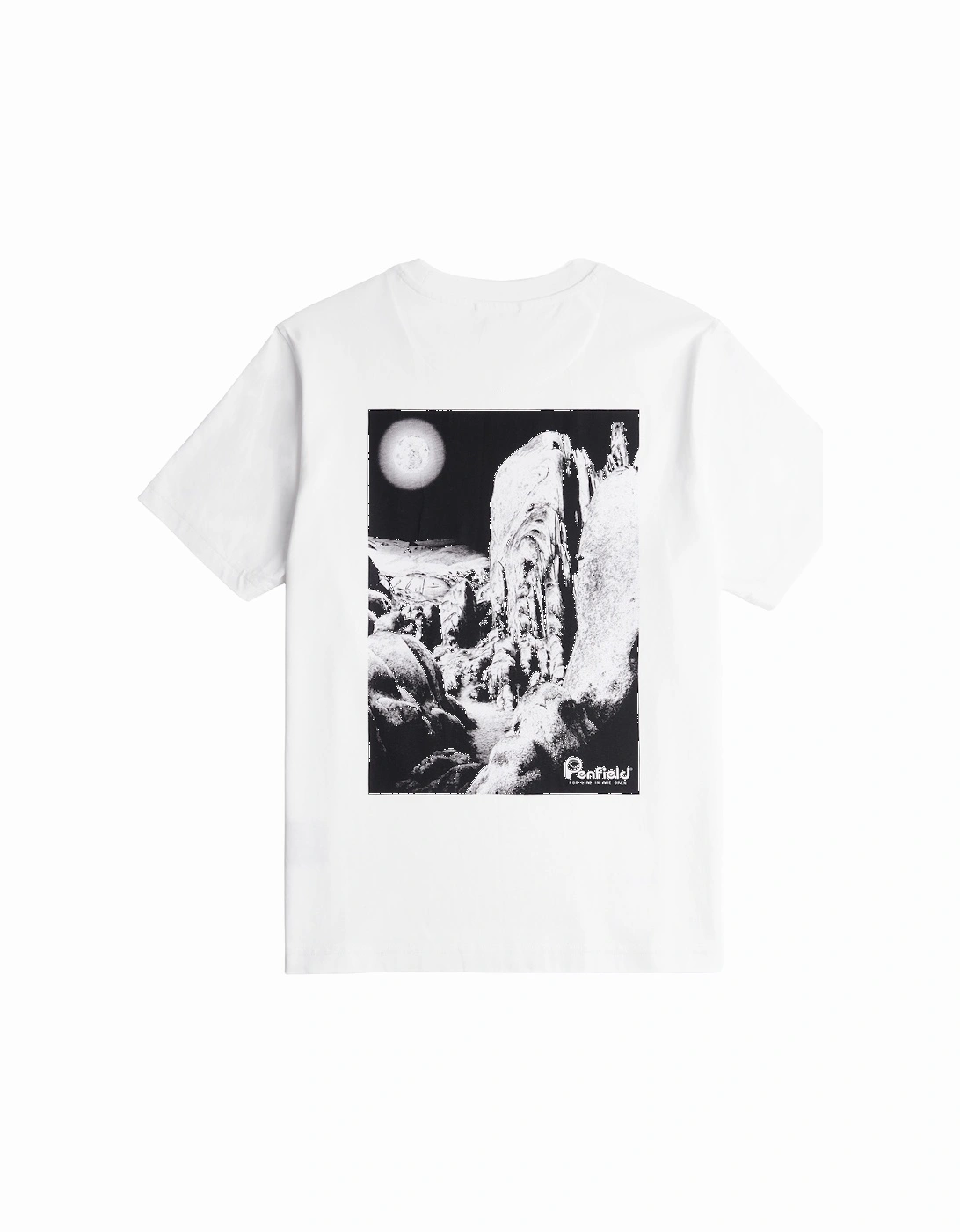 Mens Valley Back Print T-Shirt (White)