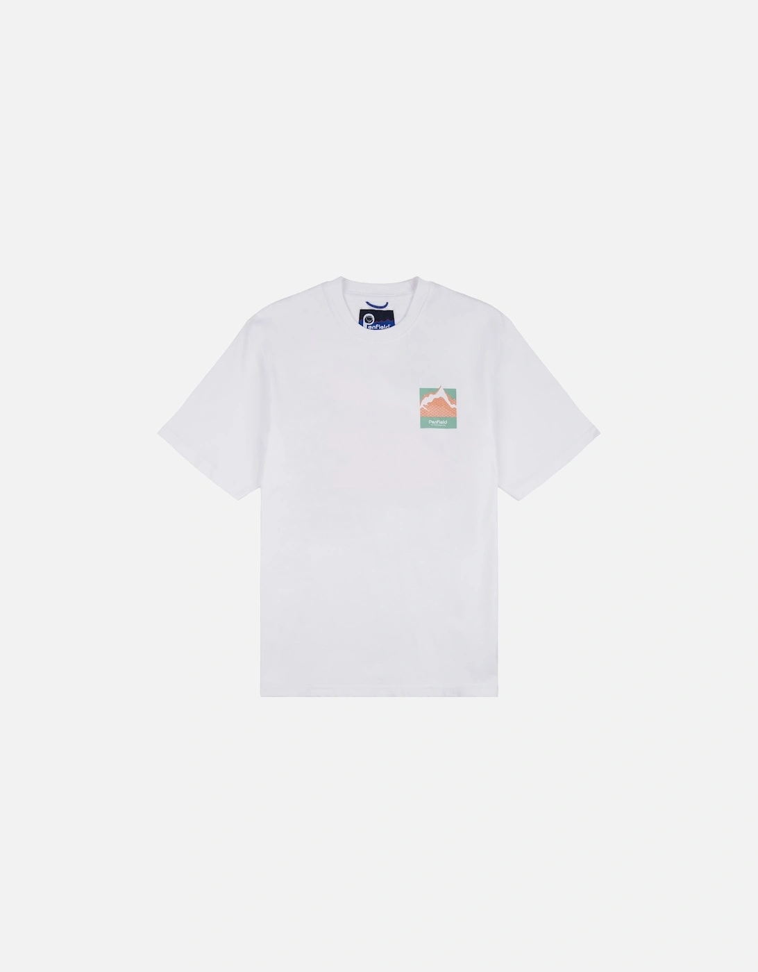 Mens Mountain Back Print T-Shirt (White), 5 of 4