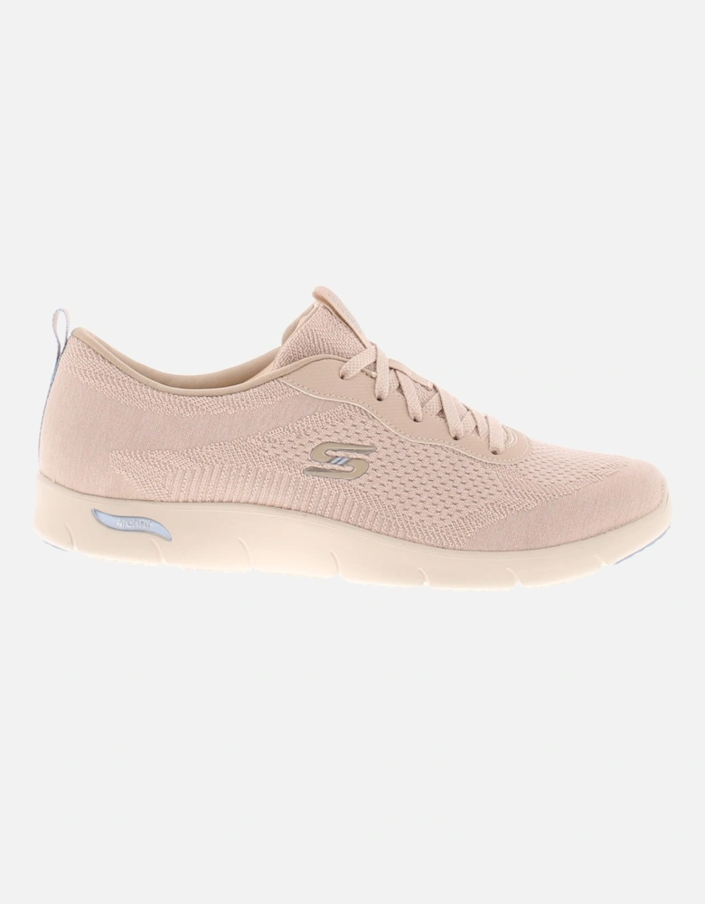 Womens Trainers Arch Fit Refine Lavi Lace Up taupe UK Size