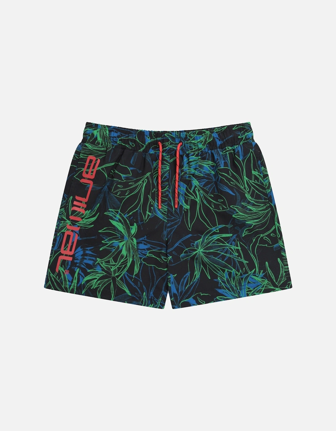 Childrens/Kids Jed Tropical Leaves Recycled Boardshorts, 3 of 2
