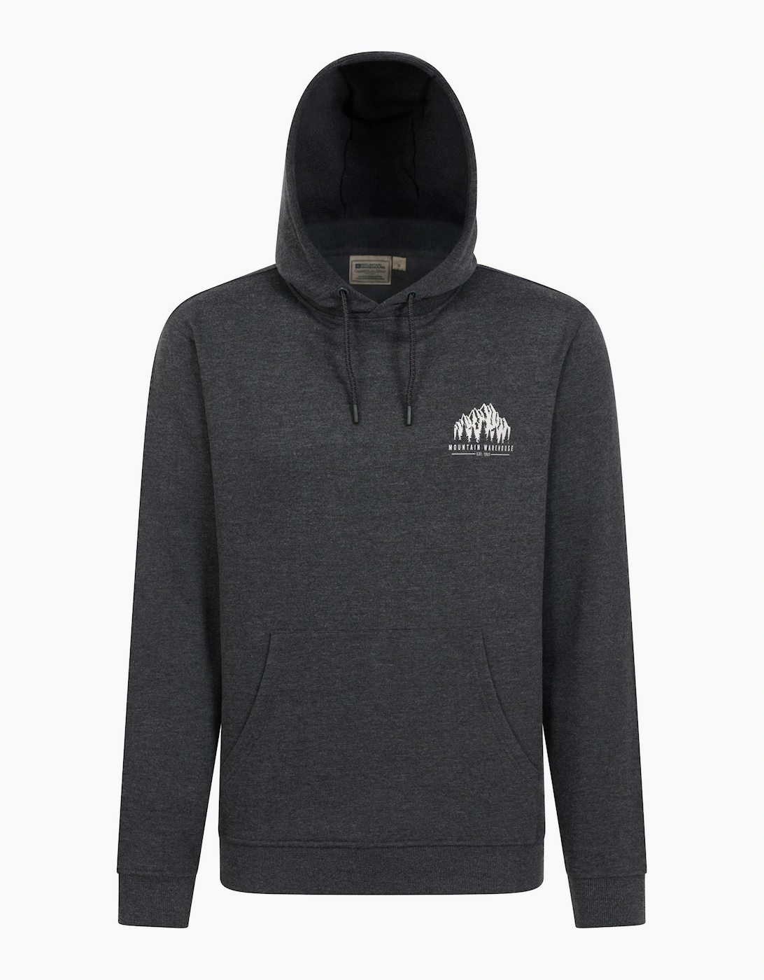 Men's Mountain Warehouse Mens Adventure Mountain Drawstring Hoodie - Grey - Size: 38/Regular