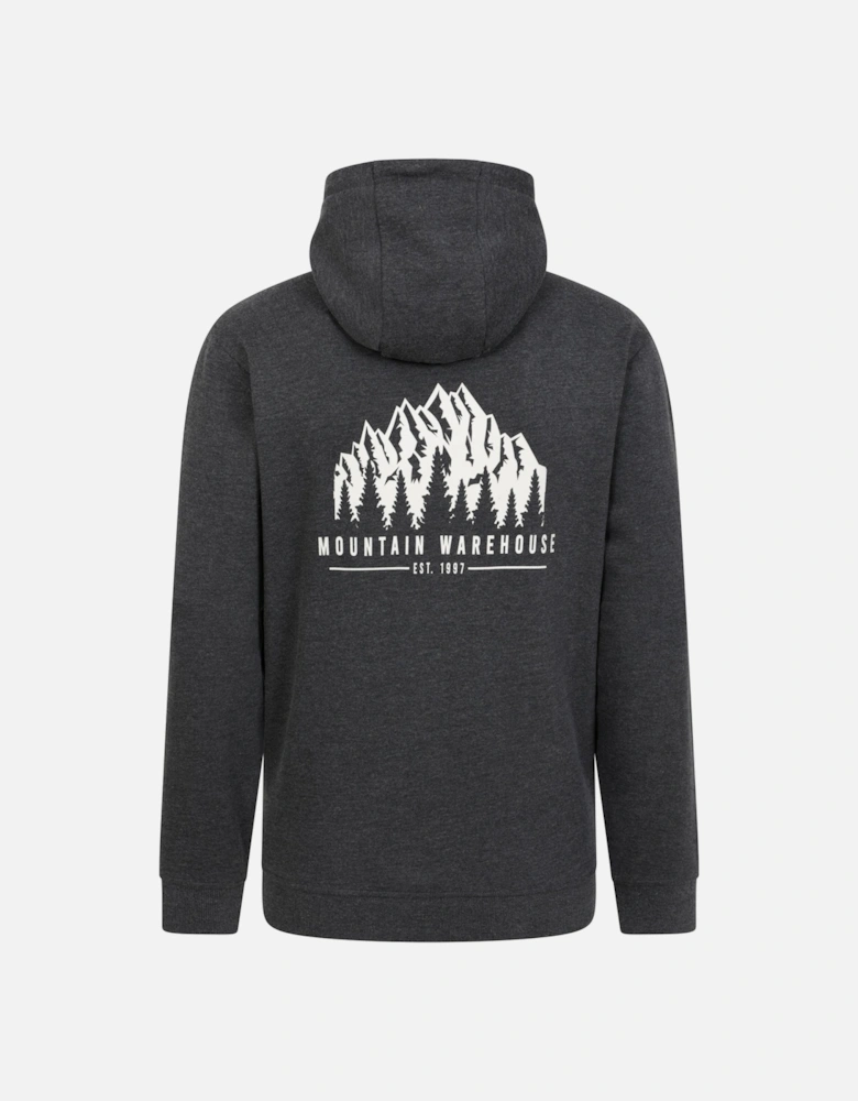 Mens Adventure Mountain Drawstring Hoodie