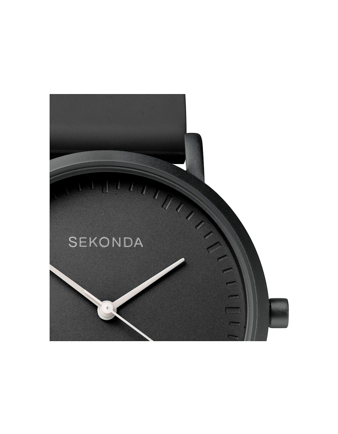 Ladies Palette Black Silicone Strap with Black Dial Watch