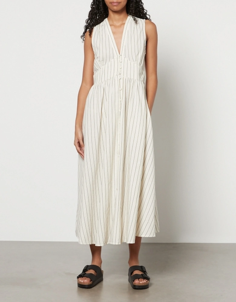 x Happy Place by Ferne Cotton Starlight Striped Organic Cotton Dress