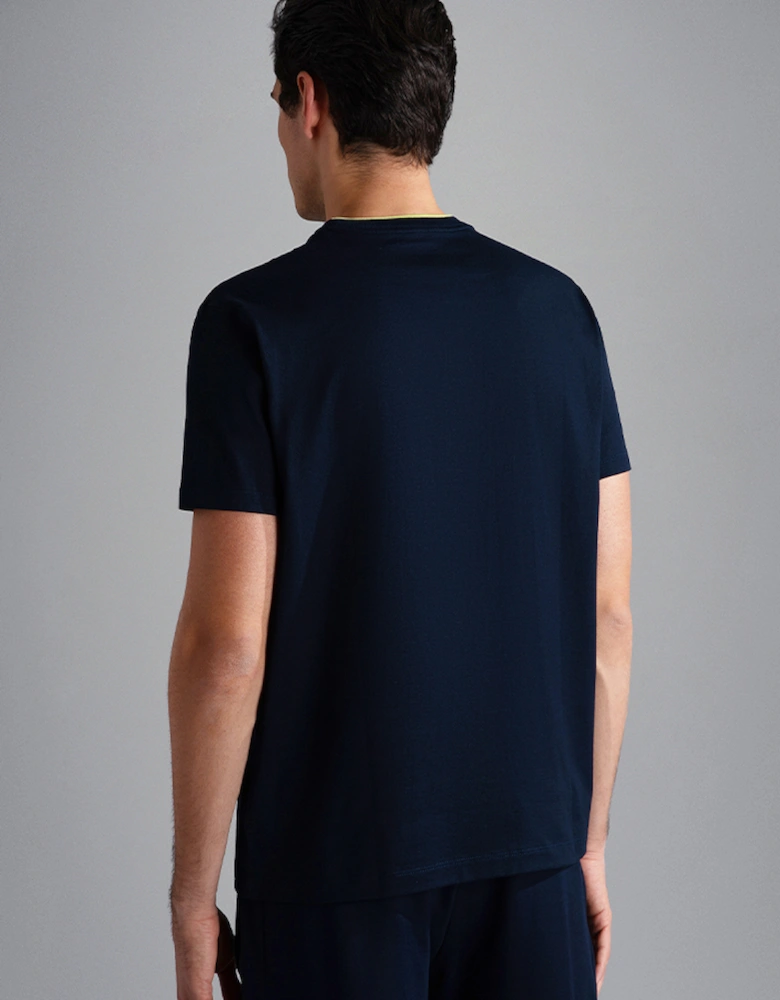 Men's Cotton T-Shirt with Centre Logo