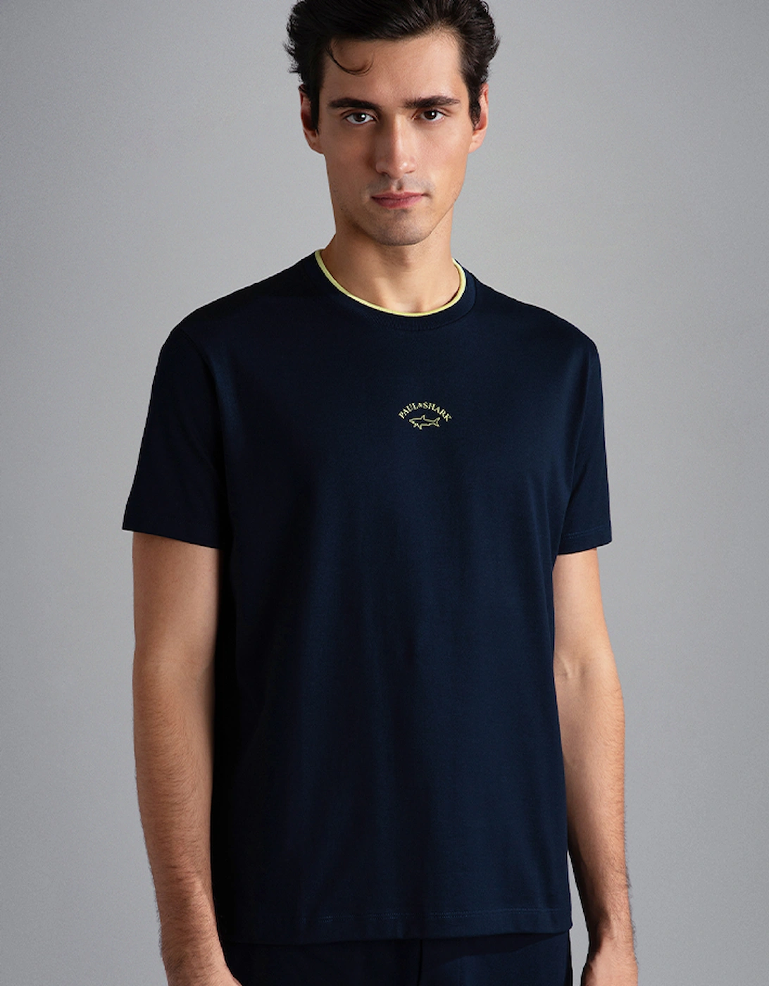 Men's Cotton T-Shirt with Centre Logo, 4 of 3