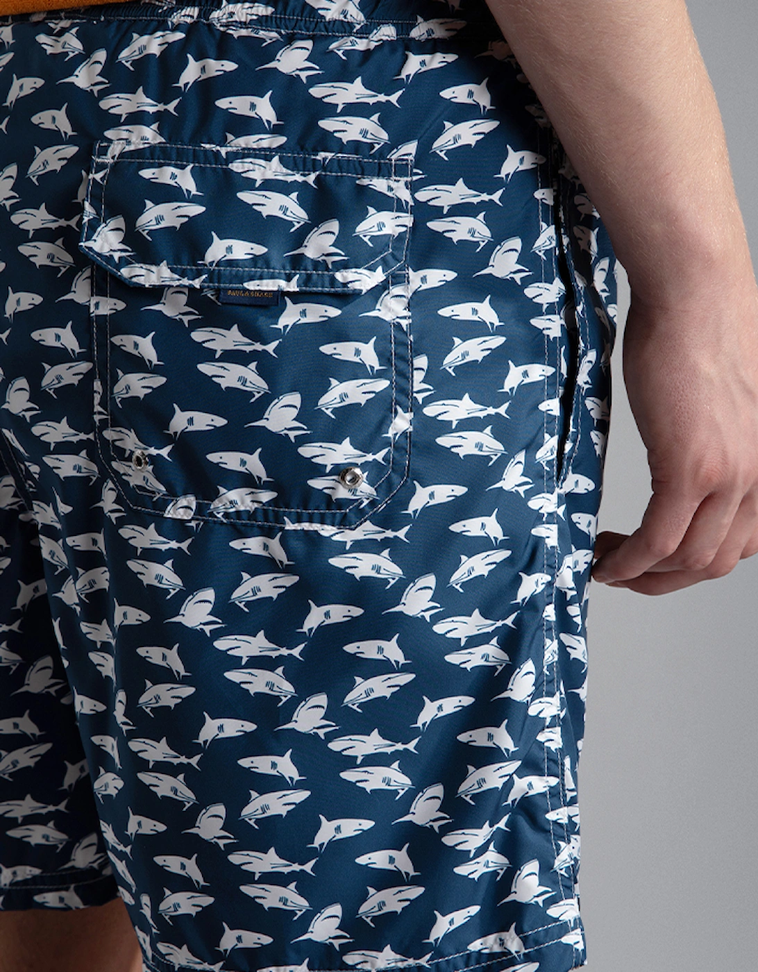 Men's All Over Shark Print Swimming Shorts