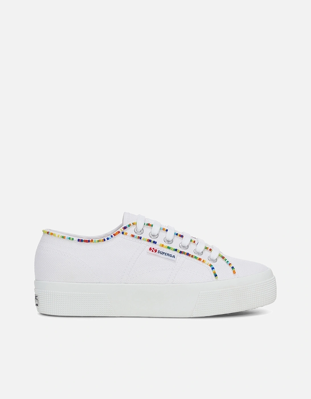 Women's 2740 Embellished Beaded Canvas Trainers, 2 of 1