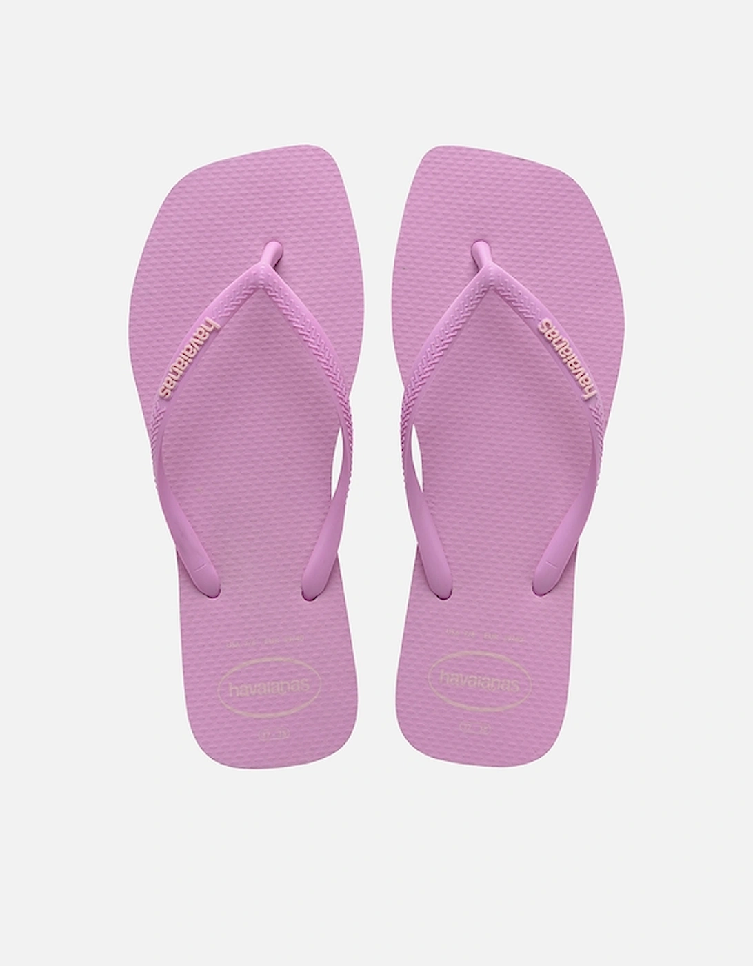 Women's Slim Square Rubber Flip Flops, 2 of 1