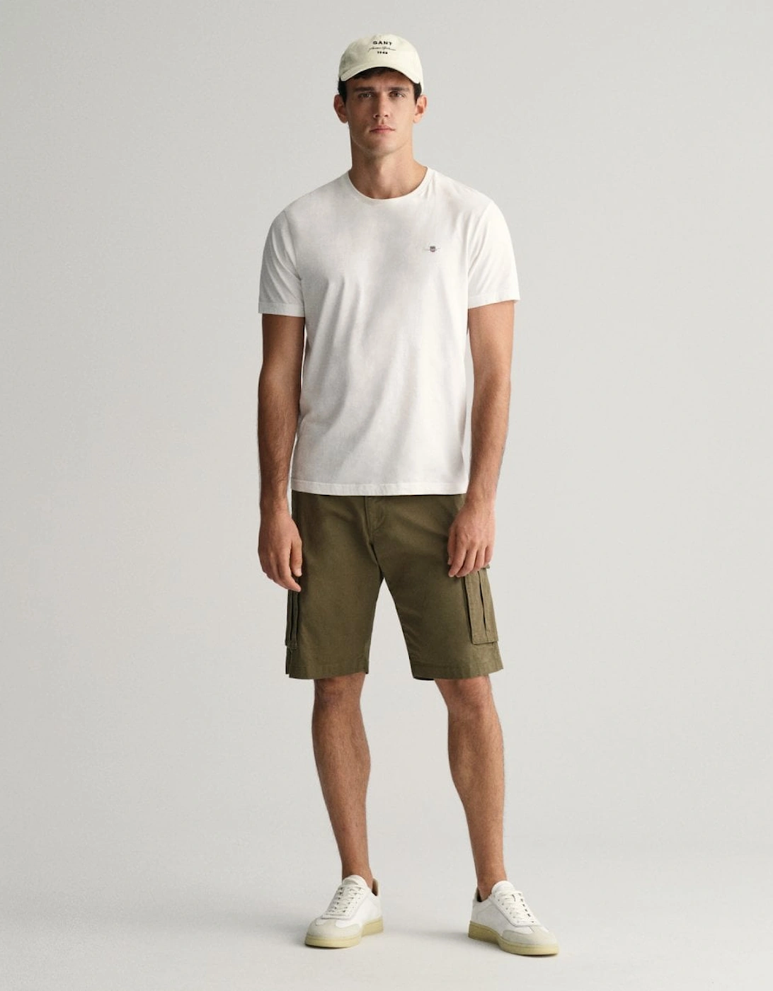 Mens Relaxed Twill Cargo Shorts, 5 of 4