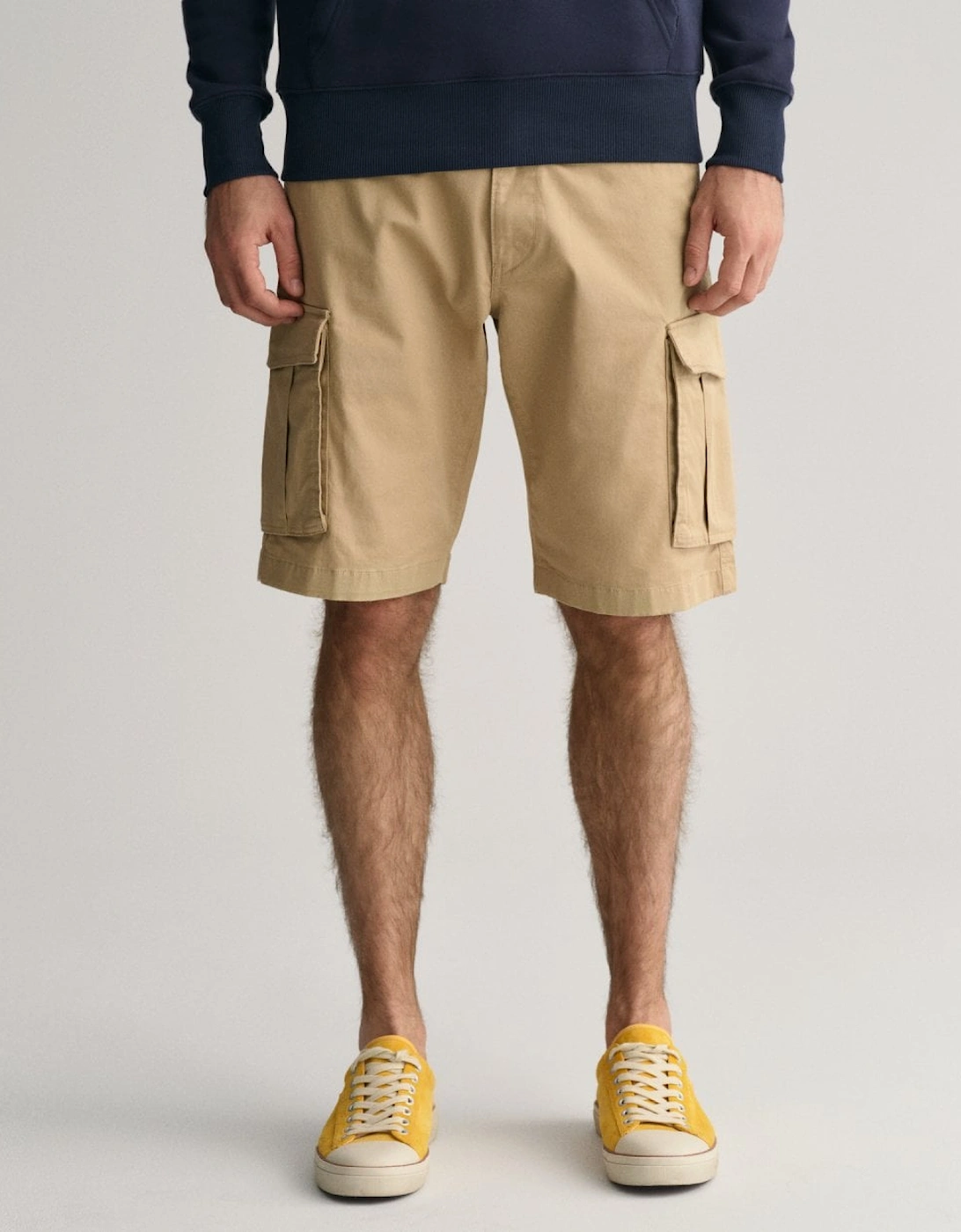 Mens Relaxed Twill Cargo Shorts, 5 of 4