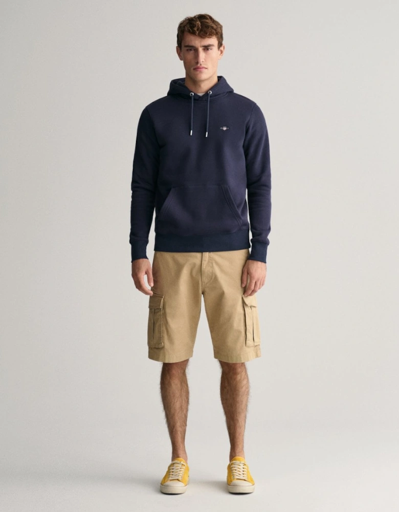 Mens Relaxed Twill Cargo Shorts