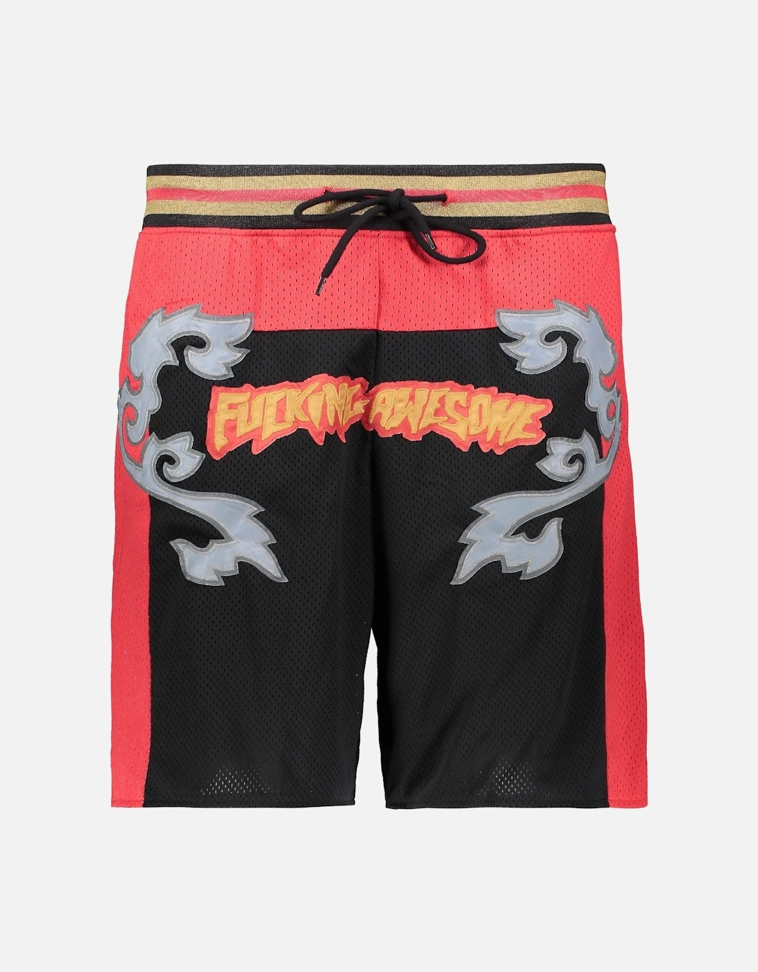 FA Muay Thai Basketball Shorts - Red/ Black, 4 of 3