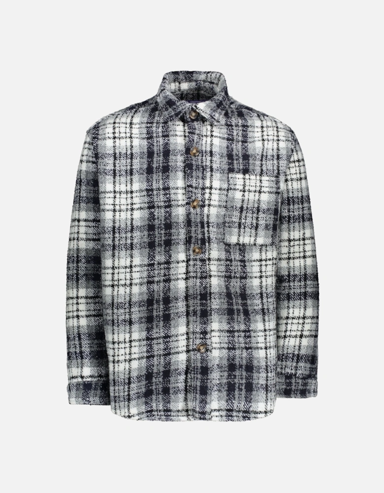 FA Heavy Flannel Overshirt - Navy