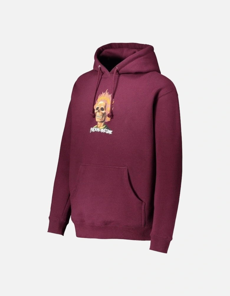 FA Flame Skull Hoodie - Maroon