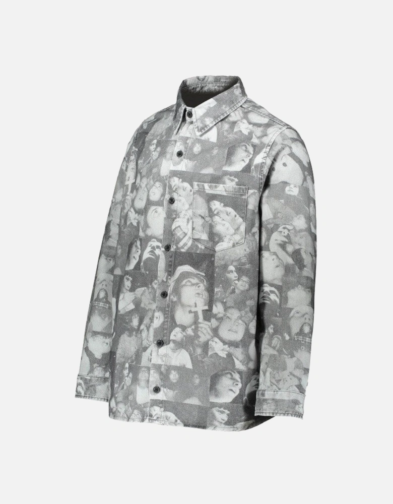 Praying Kids L/S Twill Shirt - Multi/ Grey