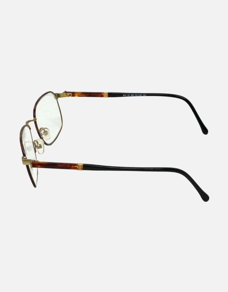 859 09 Brown Framed Glasses