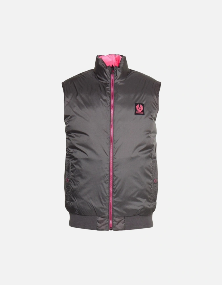 Flash Circuit Granite Grey Reversible Down Gilet Jacket