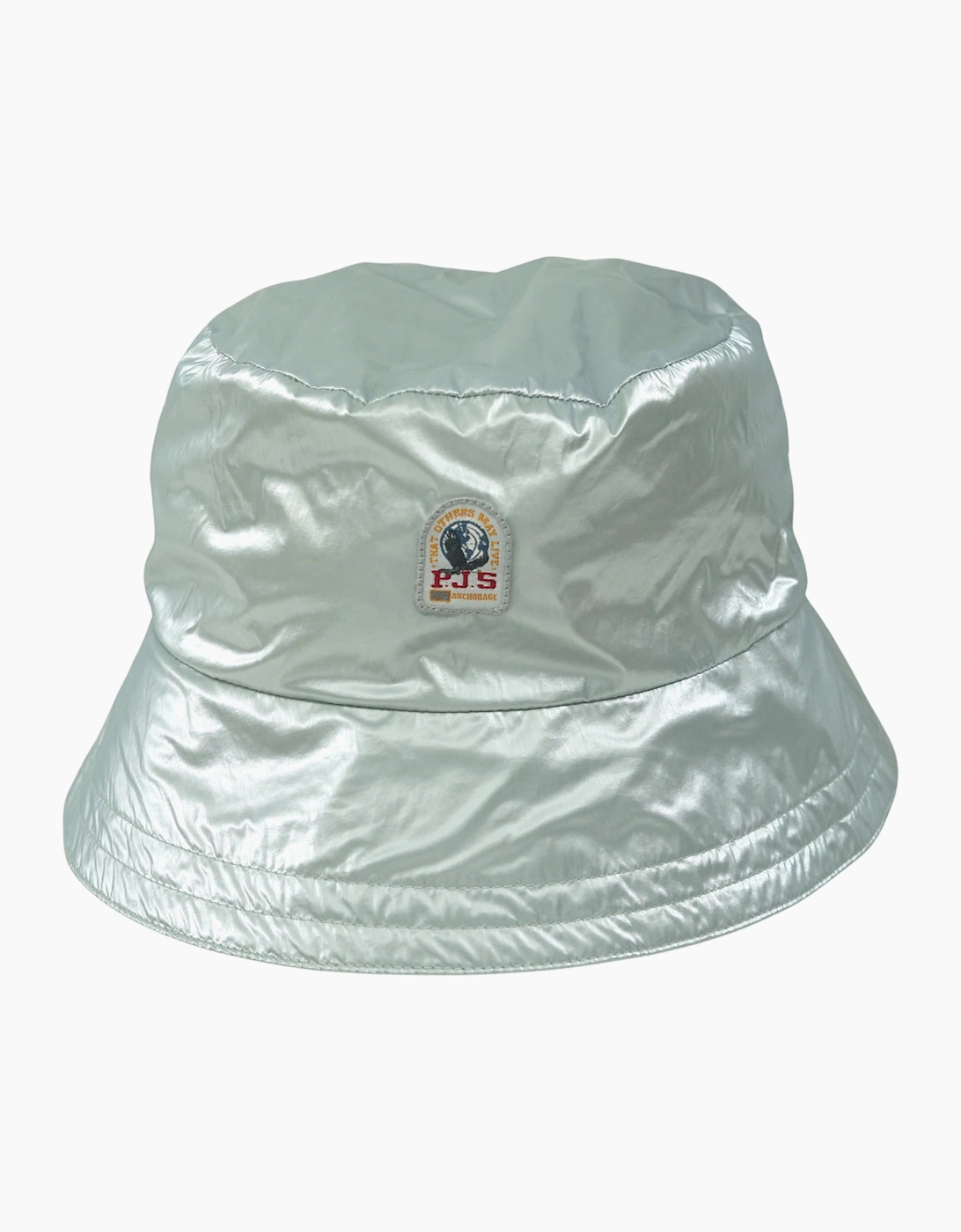 Women's Parajumpers Bucket Hat Shiny Light Moochi Blue Cap - Silver - Size: ONE size
