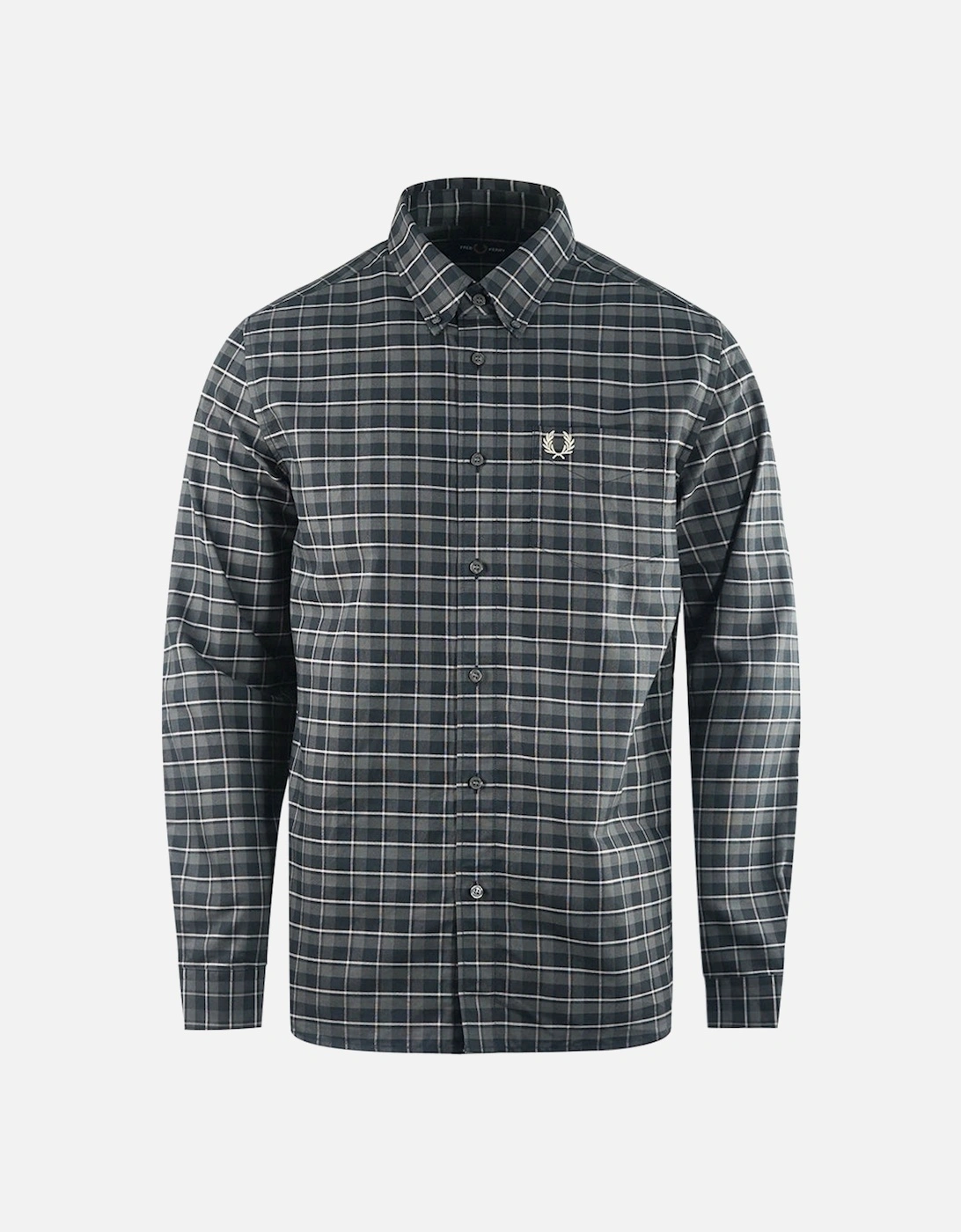 Gunmetal Grey Oxford Check Shirt, 3 of 2