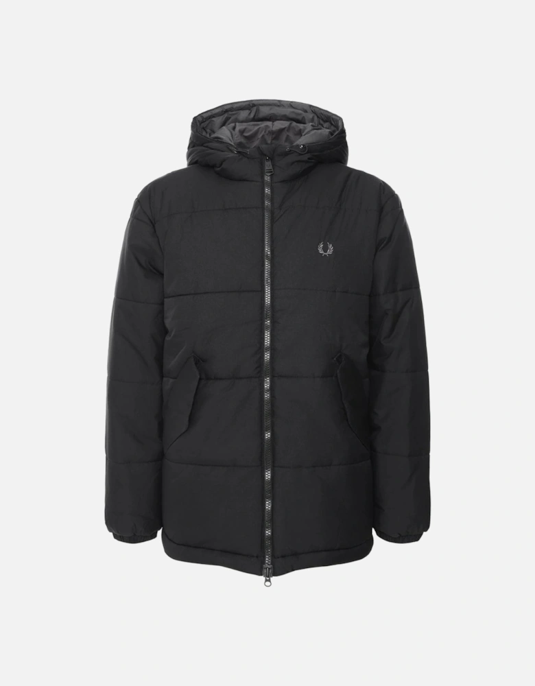 Black Primaloft Isulated Hooded Jacket