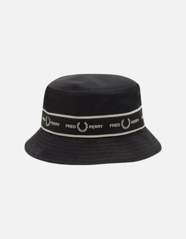 Graphic Tape Black Bucket Hat