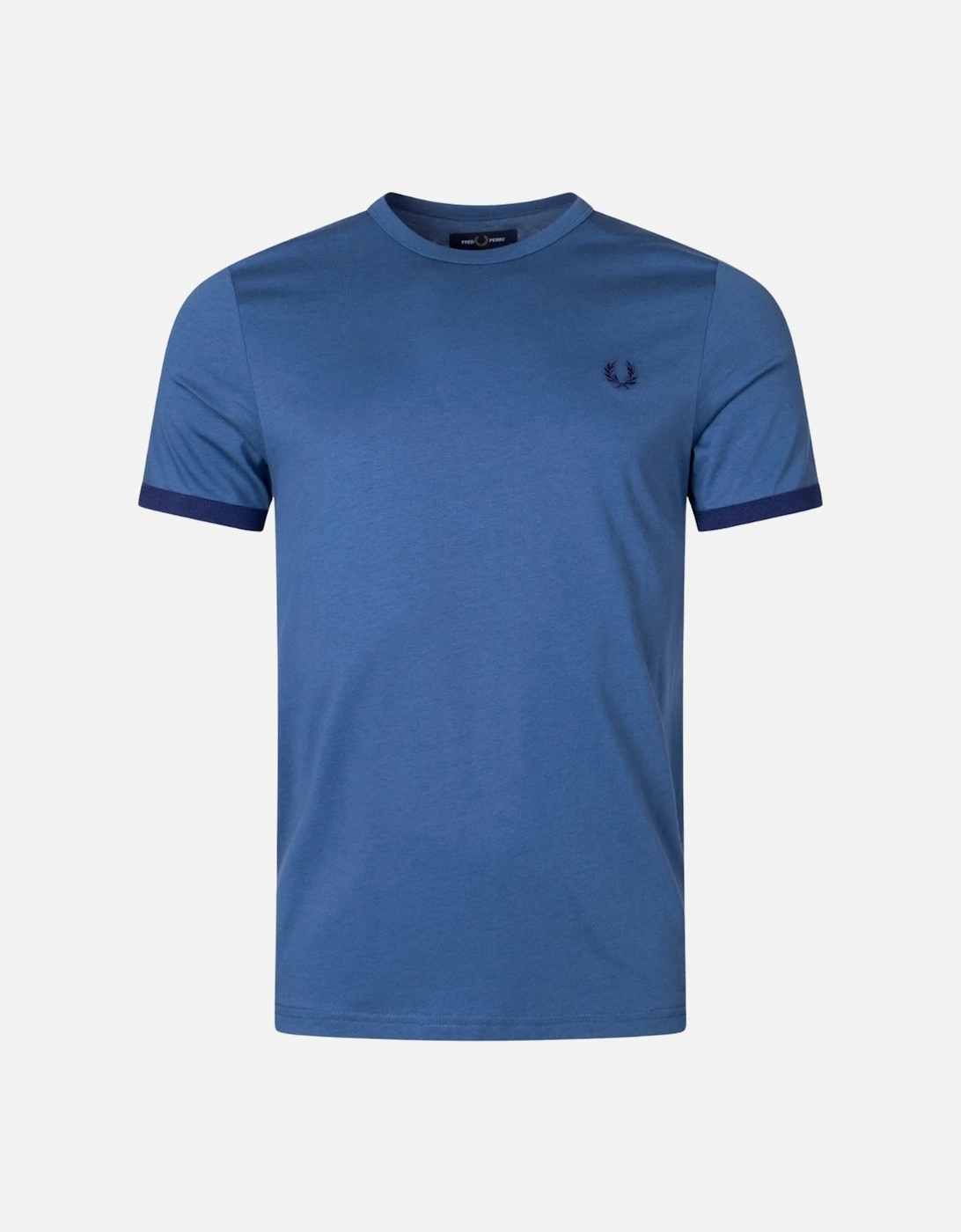 Logo Plain M3519 963 Midnight Blue Ringer T-Shirt, 3 of 2