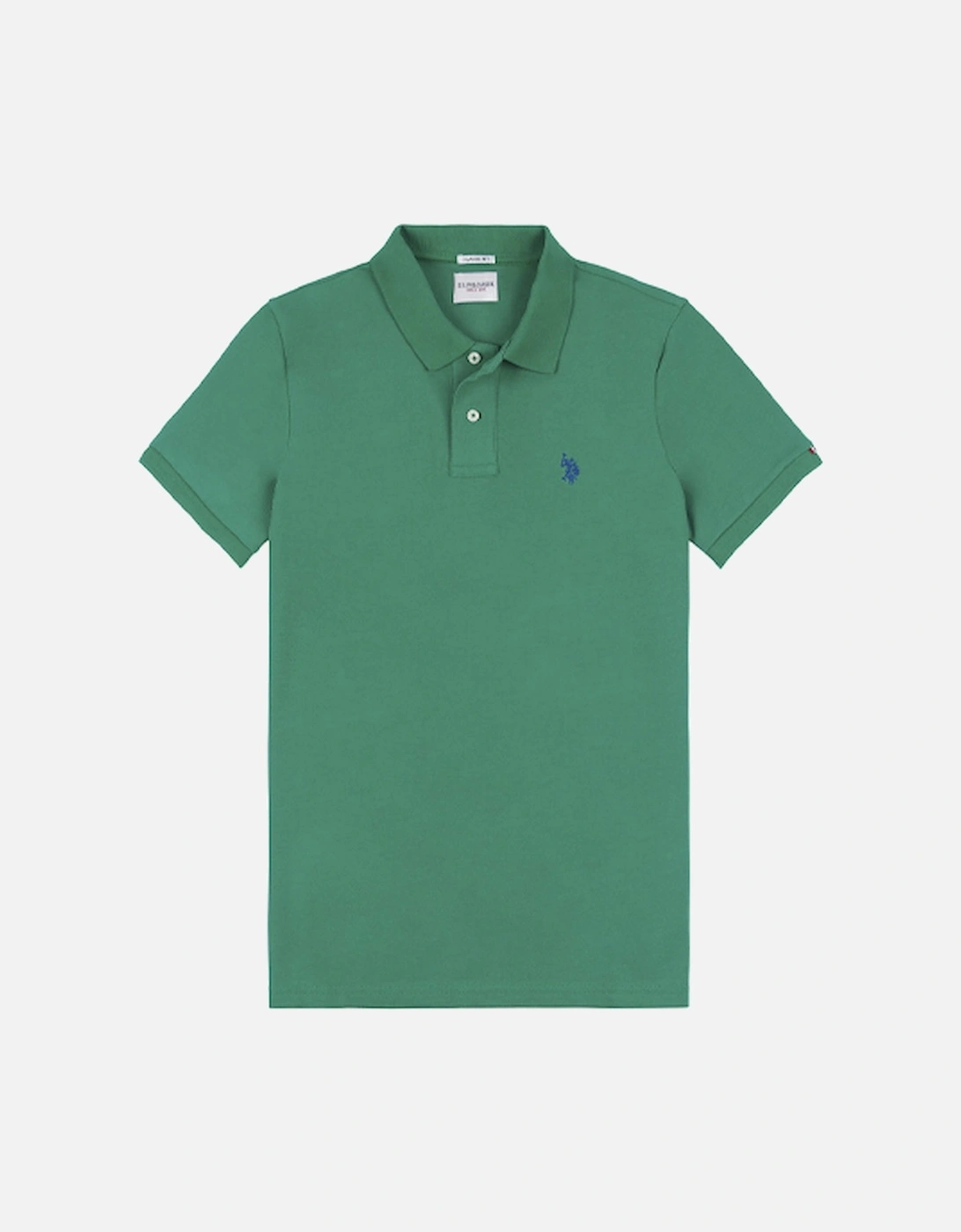 U S Polo Assn Men's DHM Pique Polo Lush Meadow