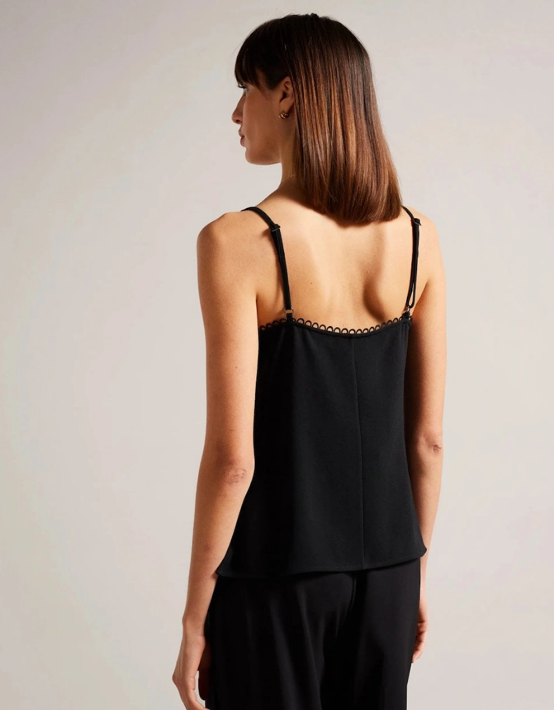 Andreno Womens Strappy Cami With Looped Trims