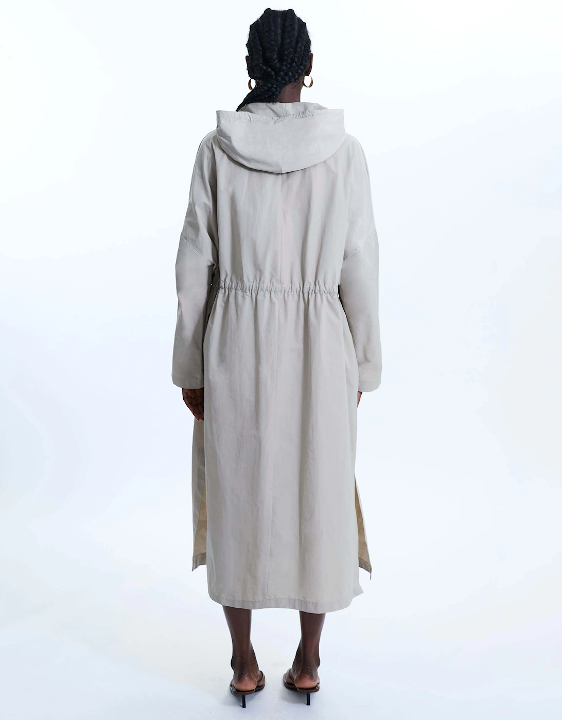 Oversized Long Raincoat