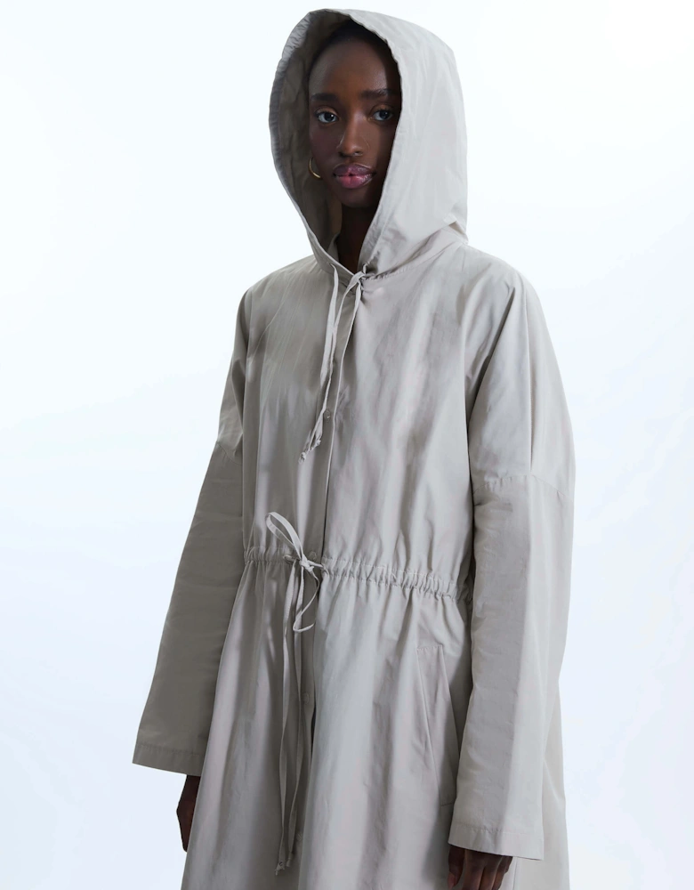 Oversized Long Raincoat