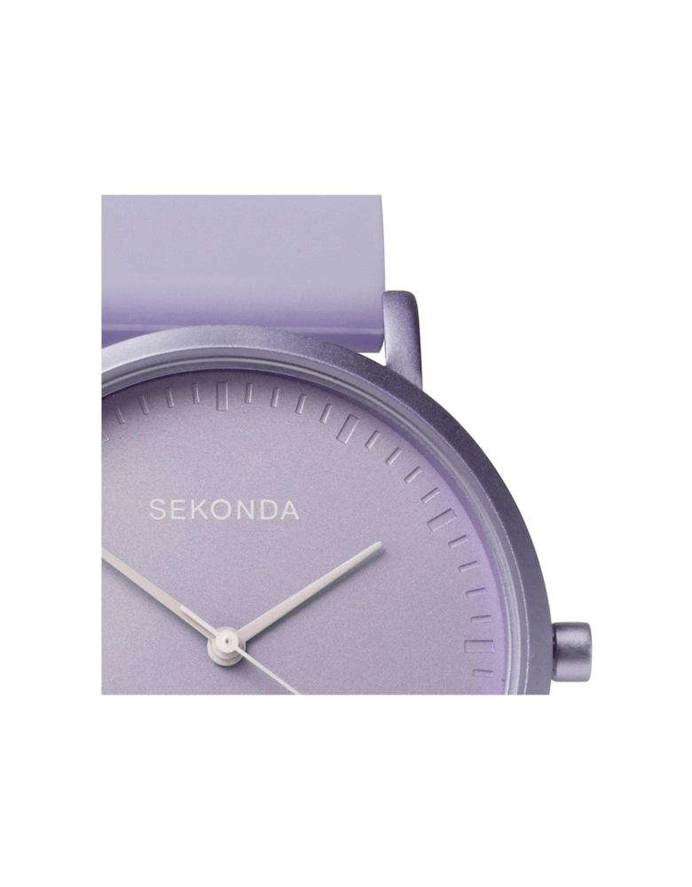 Ladies Palette Purple Silicone Strap with Purple Dial Watch