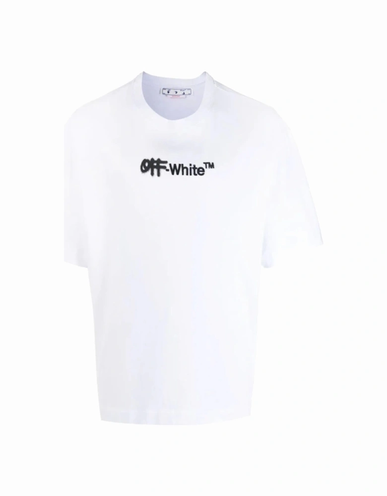 Helvetica Over-Sized T-Shirt in White