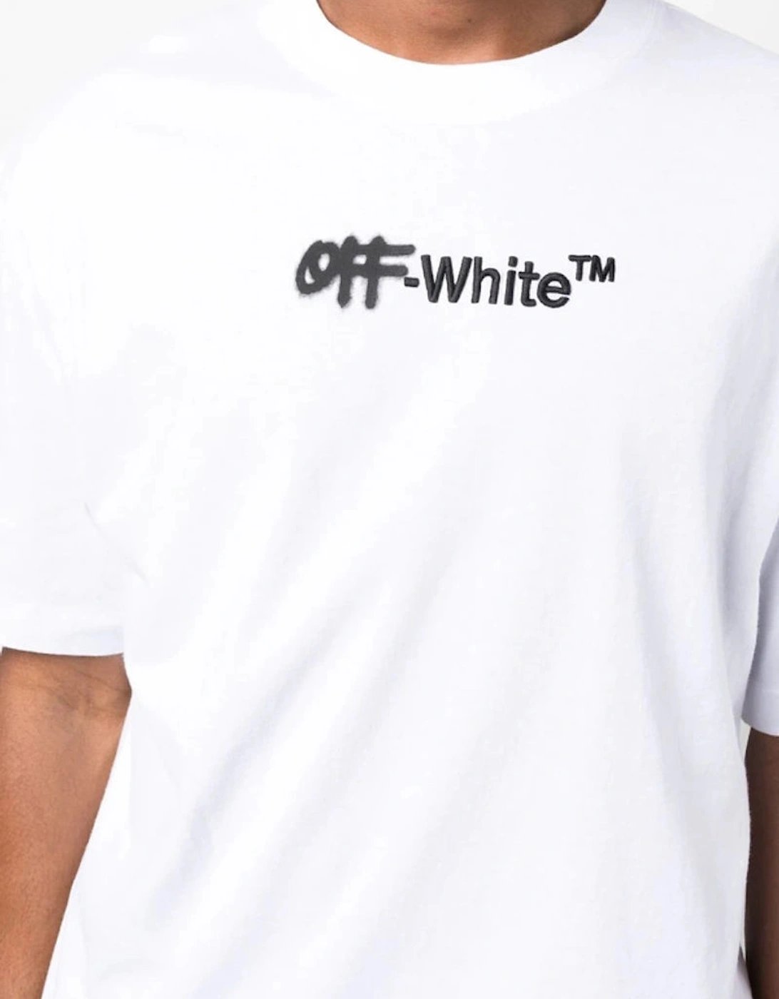 Helvetica Over-Sized T-Shirt in White