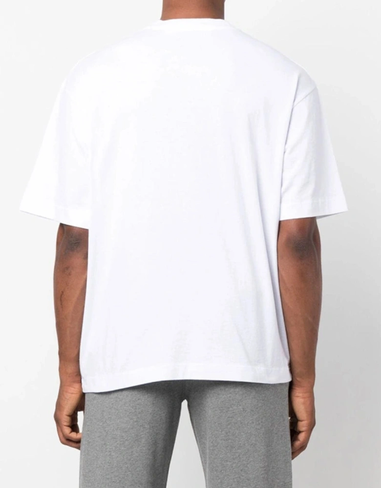 Helvetica Over-Sized T-Shirt in White