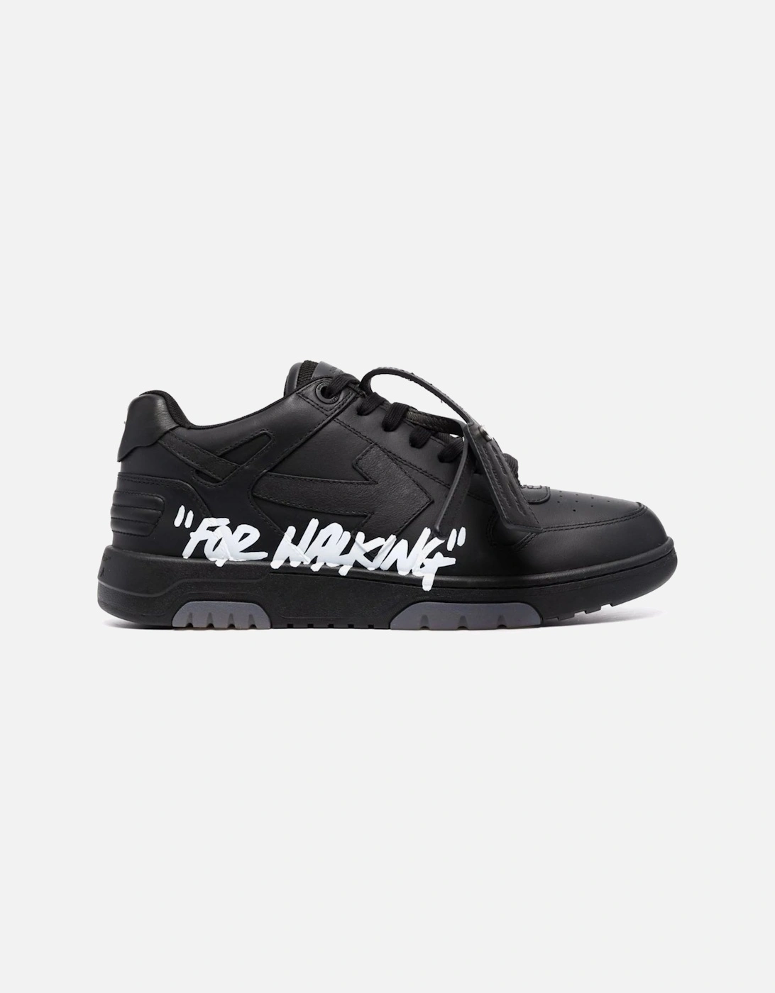 Out of Office "For Walking" Leather Trainers in Black, 5 of 4