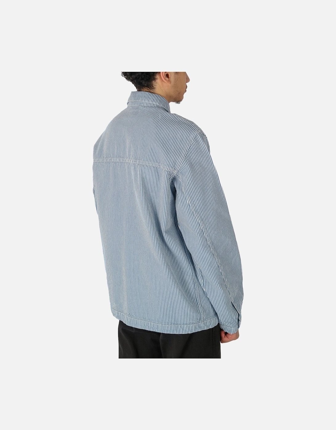 Coverall Ticking Stripe Blue Jacket